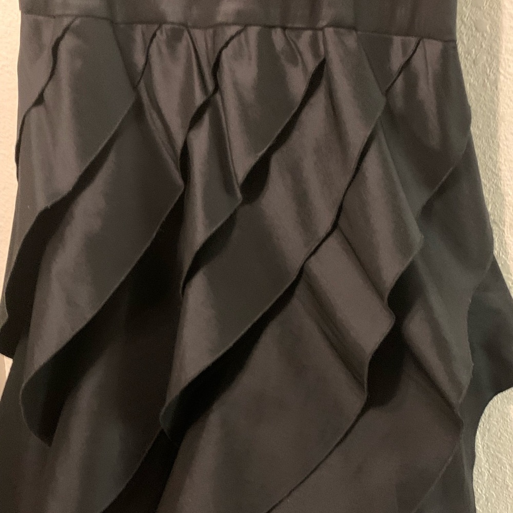 Long, black,  elegant   ruffled bottom skirt , by Joanna Chen.   . SIZE 12